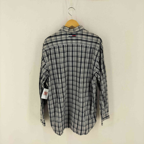 トミージーンズ tommy jeans 90S チェック柄シャツ メンズ import:XL