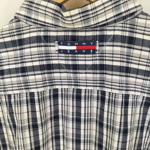 トミージーンズ tommy jeans 90S チェック柄シャツ メンズ import:XL