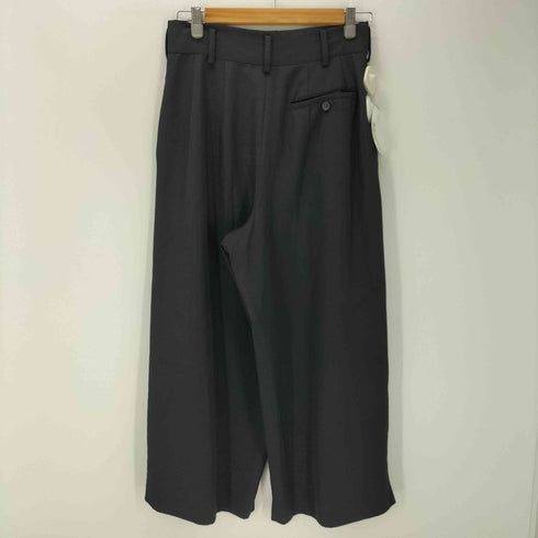 ワイズ Ys 90S 93SS ギャバジンウール 2タック ワイド スラックス パンツ レディース