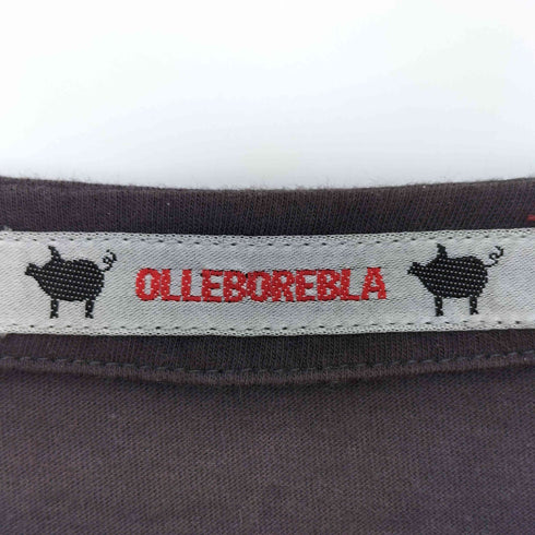 アルベロベロ OLLEBOREBLA オレボレブラ ブタさん スパンコール アップリケ ビジュー装飾 ジャックと豆の木 切替 ボーダーチュニック レディース