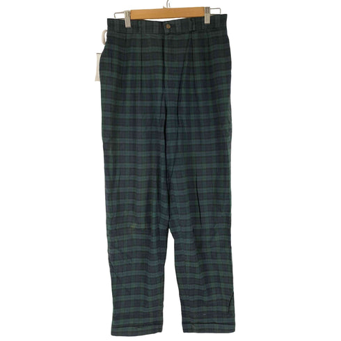 USA製 2タックチェックスラックス ブラックウォッチ メンズ 12