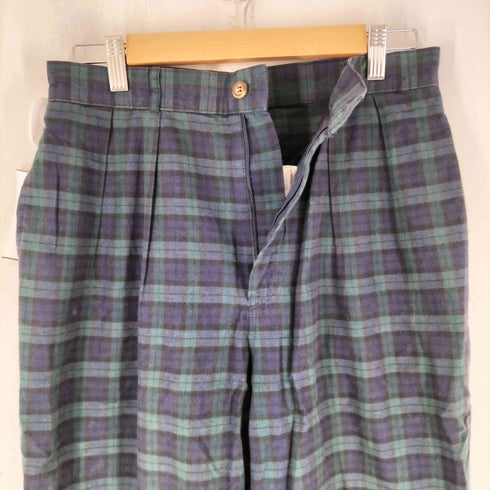 USA製 2タックチェックスラックス ブラックウォッチ メンズ 12