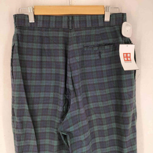 USA製 2タックチェックスラックス ブラックウォッチ メンズ 12