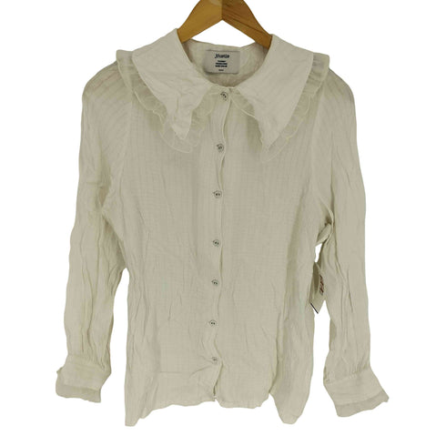 ジュエティ jouetie 21SS シアーフリルカラーブラウス レディース JPN:M