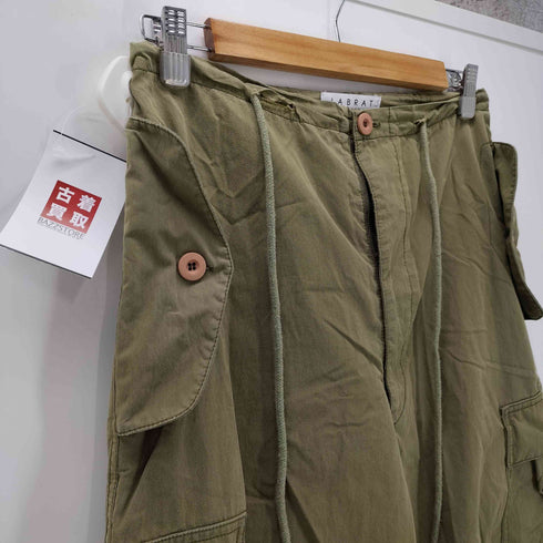 ラブラット LABRAT 裾ワッペン コットン ナイロン カーゴ パンツ メンズ JPN:M