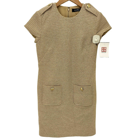 ローレンラルフローレン LAUREN RALPH LAUREN ツイード 半袖ワンピース レディース JPN:S