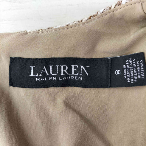 ローレンラルフローレン LAUREN RALPH LAUREN ツイード 半袖ワンピース レディース JPN:S