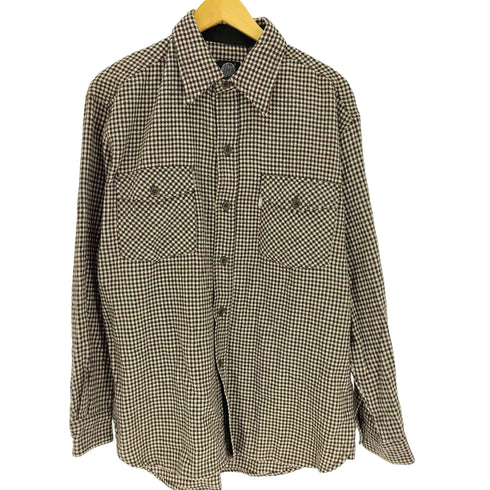 リーバイス Levis 90S 香港製 SILVERTAB シルバータブ グラフチェック フラップポケット L/S ウール シャツ メンズ import:M