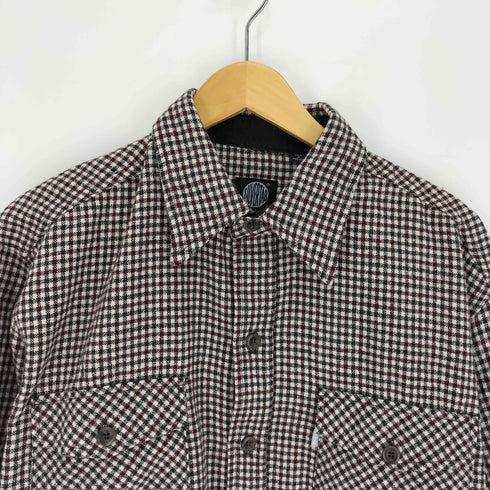 リーバイス Levis 90S 香港製 SILVERTAB シルバータブ グラフチェック フラップポケット L/S ウール シャツ メンズ import:M