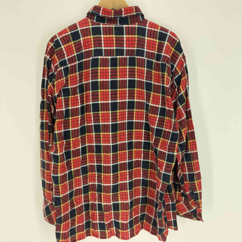 WEDGEFIELD 80-90s 台湾製 マドラスチェック 両ポケット L/S コットン シャツ メンズ import:XL