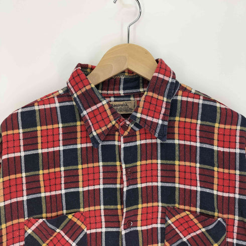 WEDGEFIELD 80-90s 台湾製 マドラスチェック 両ポケット L/S コットン シャツ メンズ import:XL