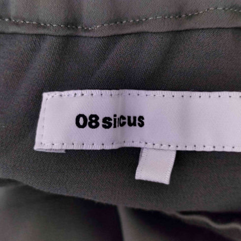 ゼロエイトサーカス 08sircus ウールサテンストレッチスリットパンツ レディース JPN:0