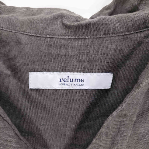 ジャーナルスタンダードレリューム JOURNAL STANDARD relume ノルマンディーリネンビッグスキッパー シャツ レディース FREE