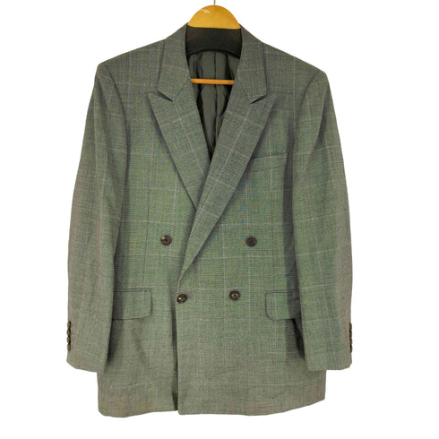 バーバリーズ BURBERRYS 80-90S ウールダブルブレストテーラードジャケット メンズ 94-82-175