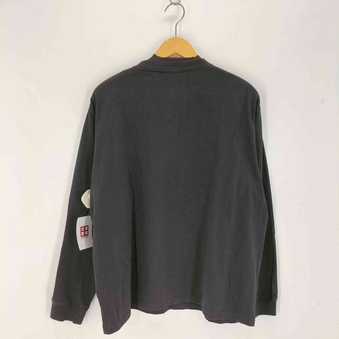 インヘリット INHERIT フロント刺繍クルーネックL/S Tシャツ メンズ JPN:L