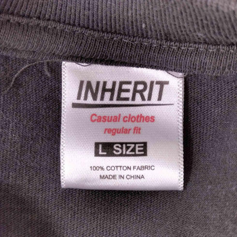 インヘリット INHERIT フロント刺繍クルーネックL/S Tシャツ メンズ JPN:L
