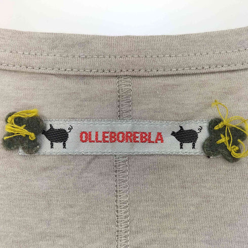 アルベロベロ OLLEBOREBLA オレボレブラ ブタさん おはな スパンコール ビジュー装飾 Je te respecte 長袖カットソー レディース