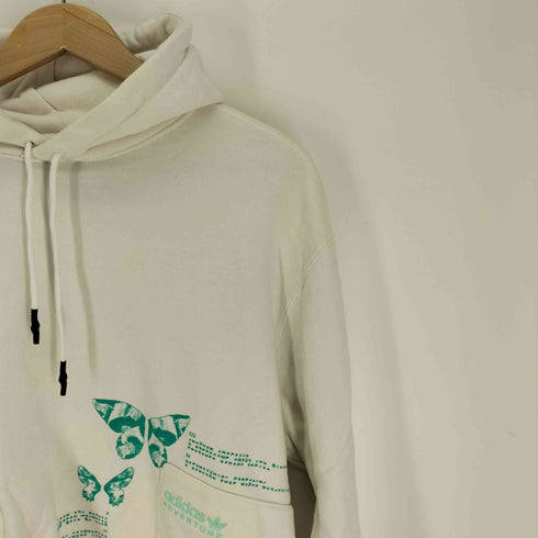 アディダスオリジナルス adidas Originals 蝶 バタフライ グラフィック プリント プルオーバー パーカー フーディー メンズ JPN:M