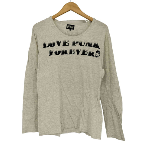 ピーピーエフエム PPFM Y2K キャラクタープリント 長袖Tシャツ レディース M