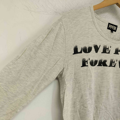 ピーピーエフエム PPFM Y2K キャラクタープリント 長袖Tシャツ レディース M