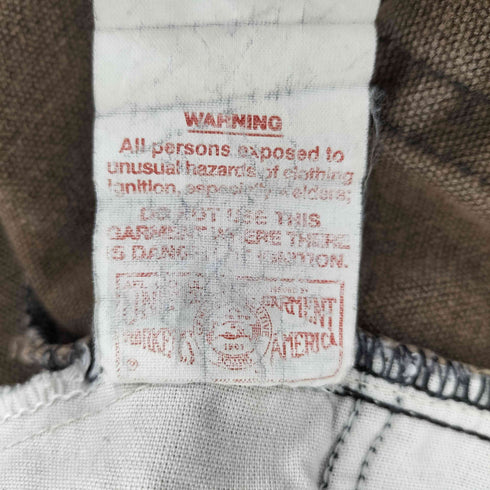 カーハート Carhartt 80S 星タグ ユニオンチケット 42TALON ダック地 5ポケット ジップフライ ワーク パンツ メンズ 40×32