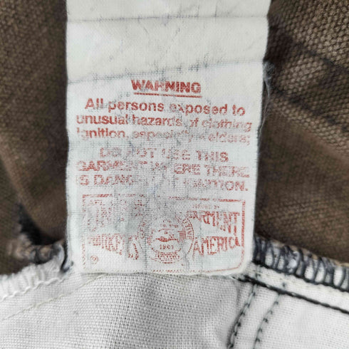 カーハート Carhartt 80S 星タグ ユニオンチケット 42TALON ダック地 5ポケット ジップフライ ワーク パンツ メンズ 40×32