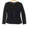 エンポリオアルマーニ EMPORIO ARMANI ハウンドトゥースストレッチノーカラージャケット レディース JPN:42