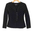 エンポリオアルマーニ EMPORIO ARMANI ハウンドトゥースストレッチノーカラージャケット レディース JPN:42
