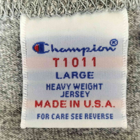 チャンピオン Champion USA製 ロゴ クルーネックTシャツ メンズ import:L