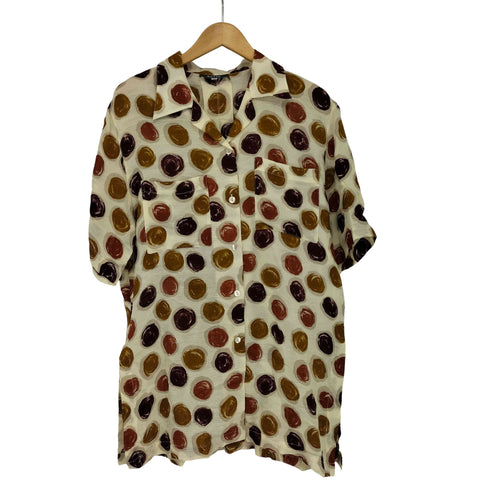 バリー BALLY 総柄 メッシュシャツ メンズ 42