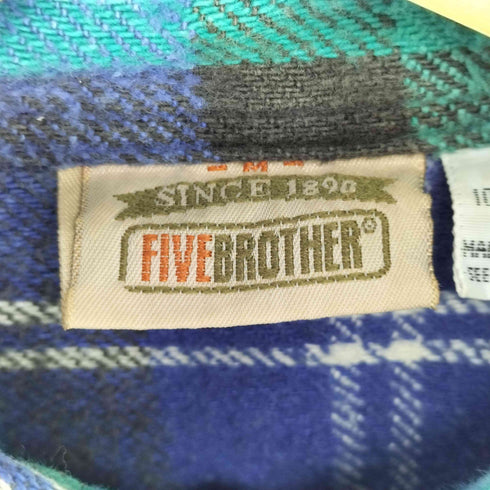 ファイブブラザー FIVE BROTHER ヘビーフランネル ネルシャツ メンズ M