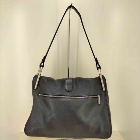 delvaux black givry レザーショルダーバッグ レディース