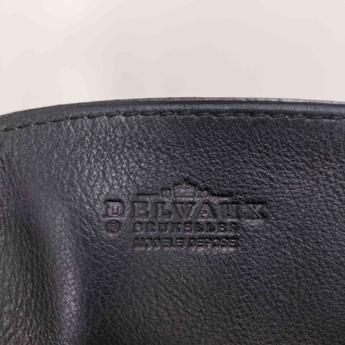 delvaux black givry レザーショルダーバッグ レディース