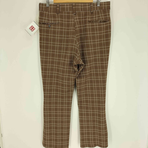 シアーズ Sears KINGS ROAD 70S SCOVILLジップ 千鳥格子 チェック フレア スラックス メンズ 36