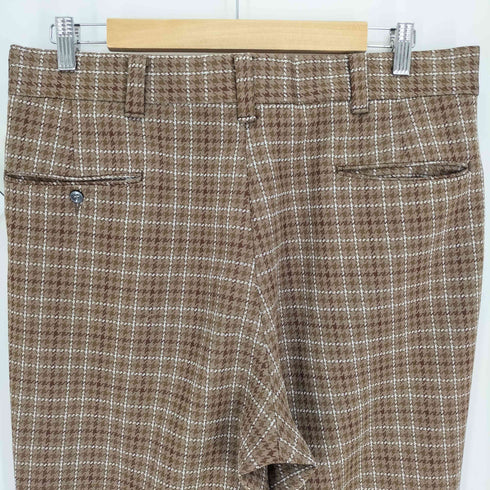 シアーズ Sears KINGS ROAD 70S SCOVILLジップ 千鳥格子 チェック フレア スラックス メンズ 36
