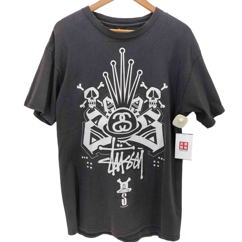 ステューシー Stussy クラウン スカル フロントプリントtシャツ メンズ JPN:L