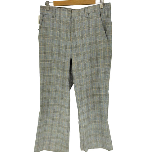 Coosa Slacks 70S ロケットTALON マドラスチェック フレア パンツ スラックス メンズ