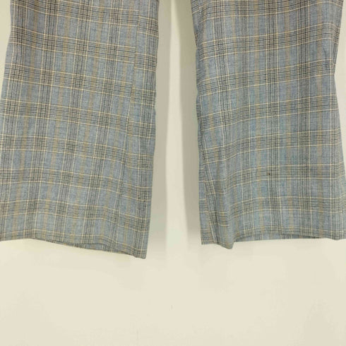 Coosa Slacks 70S ロケットTALON マドラスチェック フレア パンツ スラックス メンズ