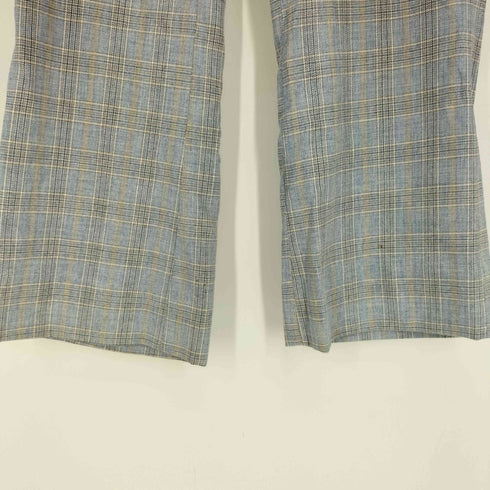 Coosa Slacks 70S ロケットTALON マドラスチェック フレア パンツ スラックス メンズ