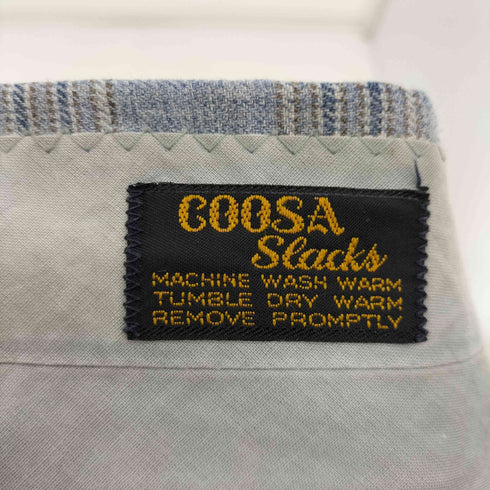 Coosa Slacks 70S ロケットTALON マドラスチェック フレア パンツ スラックス メンズ