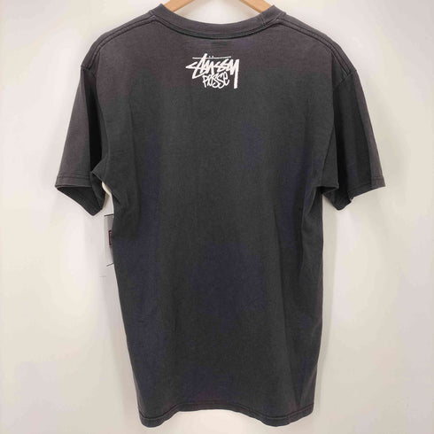 ステューシー Stussy the world wide super rockin フロントプリントtシャツ メンズ JPN:L