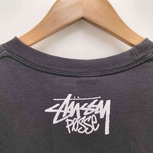 ステューシー Stussy the world wide super rockin フロントプリントtシャツ メンズ JPN:L