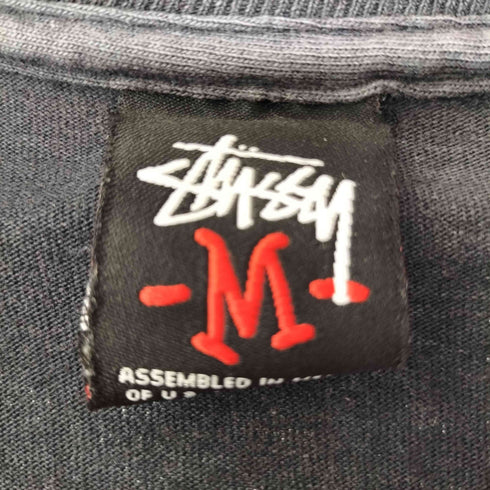ステューシー Stussy the world wide super rockin フロントプリントtシャツ メンズ JPN:L
