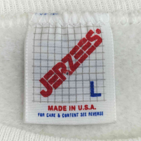 ジャージーズ JERZEES 90s USA製 フリルテープ クルーネックスウェット メンズ import:L