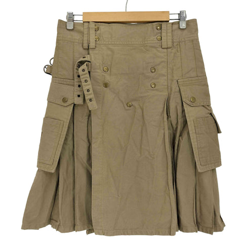 KILT'EM ロゴ刺繍 コットン フレア プリーツスカート レディース JPN:S
