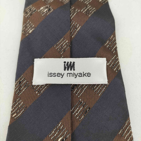 アイムイッセイミヤケ im ISSEY MIYAKE シルク ストライプ柄 ネクタイ メンズ