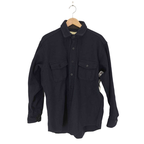 MELTON 70S~80S MADE IN USA メルトンウール CPOシャツ メンズ L