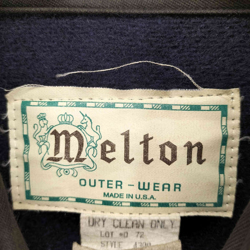 MELTON 70S~80S MADE IN USA メルトンウール CPOシャツ メンズ L