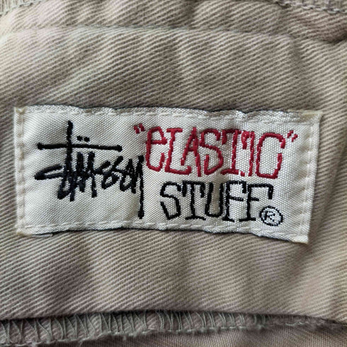 ステューシー Stussy 90s-00s ELASTIC STUFF エラスティックスタッフ コットンイージーパンツ メンズ JPN:M