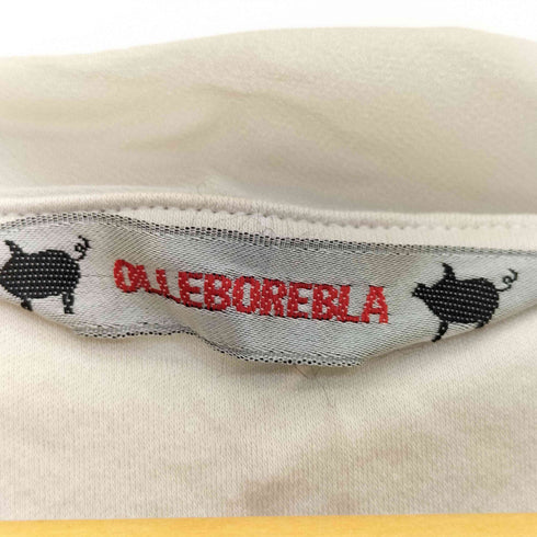 アルベロベロ OLLEBOREBLA オレボレブラ ブタさん 顔料プリント ビジュー装飾 総柄 長袖チュニック レディース
